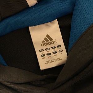 adidas Shirts & Tops - Boys Adidas Hoodie Sweater gray blue Med M adidas Shirts & Tops - Boys Adidas Hoodie Sweater gray blue Med M